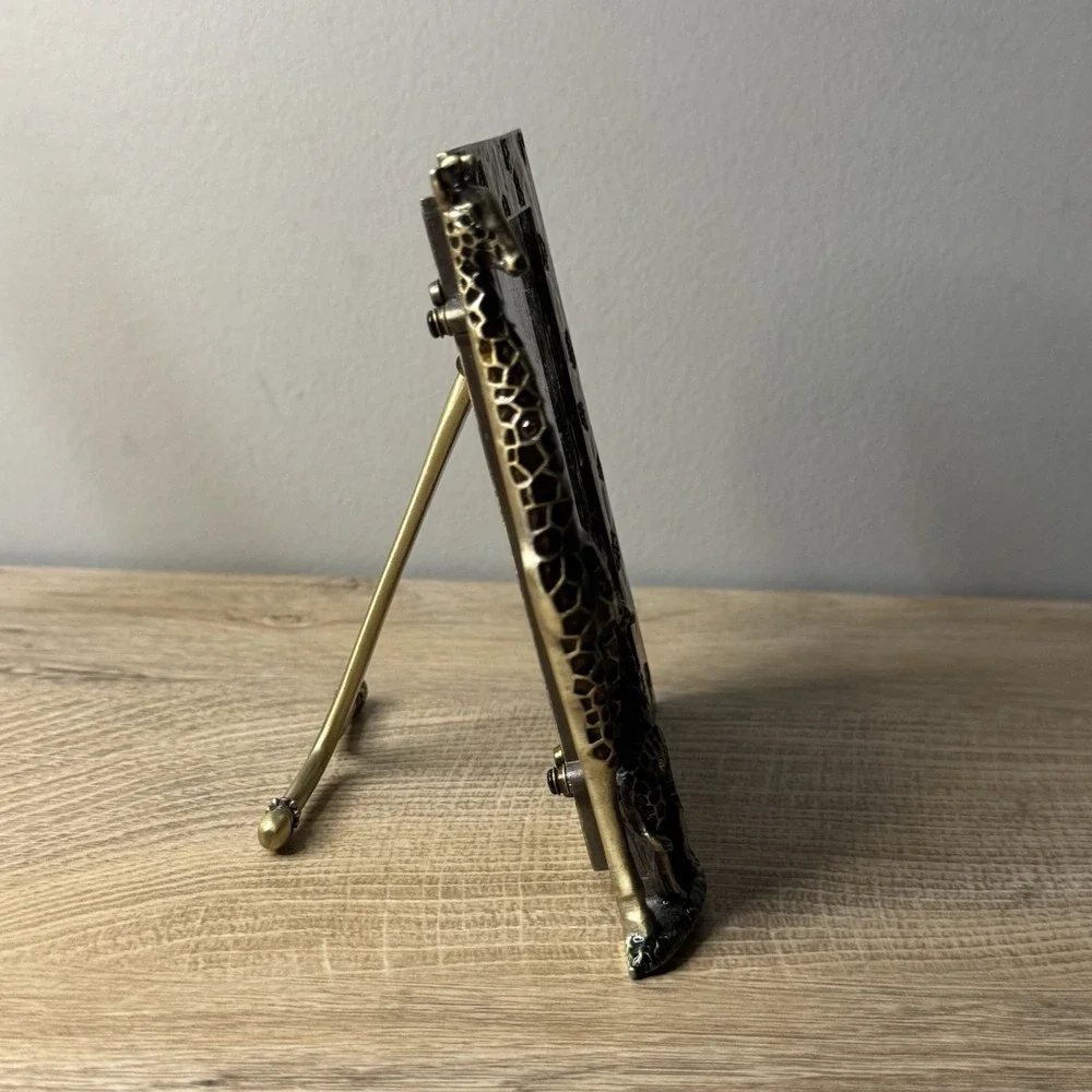 TIZO Photo‎ Frame Elegant Jeweled Giraffe & Calf Design Italian 3.